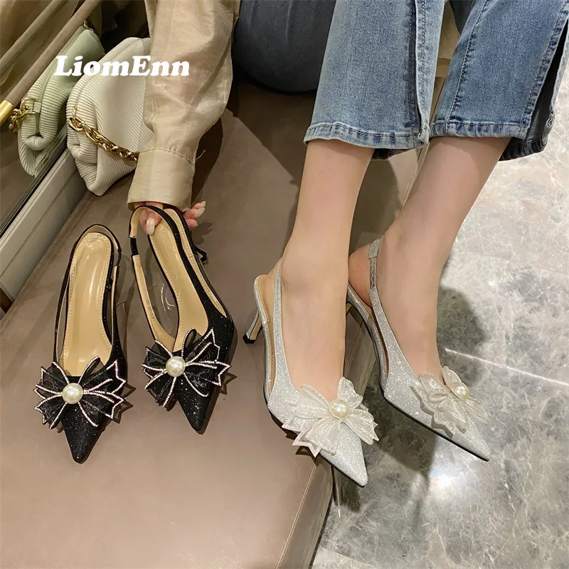 Ladies Bowknot Thin Heel Mules Women Rhinestones Luxury Slingback Sandals For Women 2022 Summer Party Wedding Shoes Luxury Brand
Ladies Bowknot Thin Heel Mules Women Rhinestones Luxury Slingback Sandals For Women 2022 Summer Party Wedding Shoes Luxury Brand
