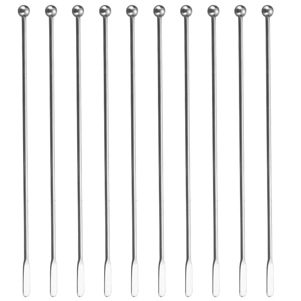 10 шт., стальные палочки для перемешивания кофе, с длинной ручкой
10 шт., стальные палочки для перемешивания кофе, с длинной ручкой
