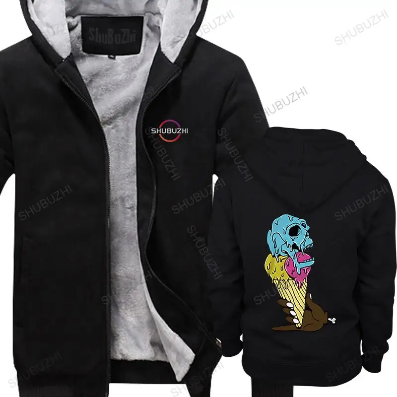 Men streetwear fleece hooded zipper winter sweatshirt top Ice Cream Cone With A Skull cotton funny warm coat hoodie oversized
Men streetwear fleece hooded zipper winter sweatshirt top Ice Cream Cone With A Skull cotton funny warm coat hoodie oversized