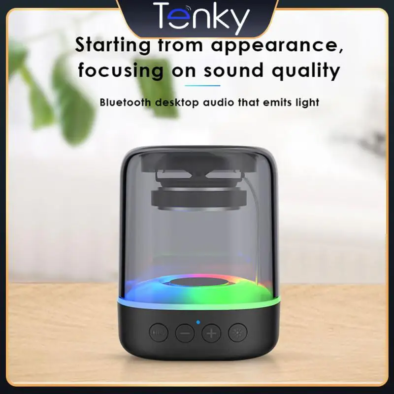 RGB Colorful Subwoofer Speaker Waterproof Compatible Wireless Bass Speaker Desktop Card U Disk Personalized Gift Audio 
RGB Colorful Subwoofer Speaker Waterproof Compatible Wireless Bass Speaker Desktop Card U Disk Personalized Gift Audio