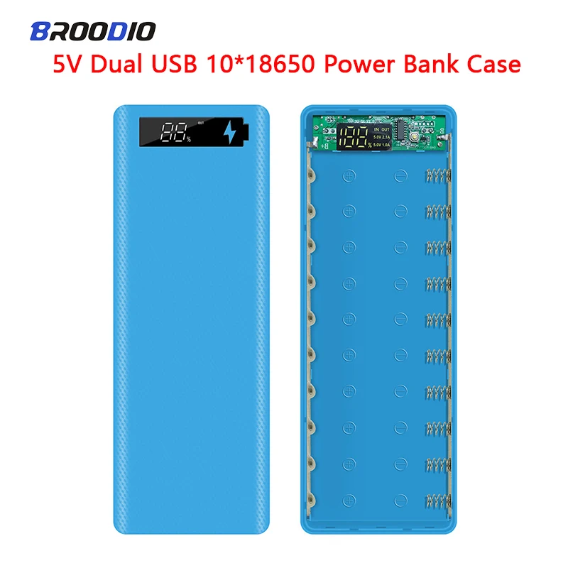 For Mobile Phone Charger DIY Shell With Digital Display Screen 10*18650 Power Bank Case Dual 18650 Battery Holder Charging Boxes
For Mobile Phone Charger DIY Shell With Digital Display Screen 10*18650 Power Bank Case Dual 18650 Battery Holder Charging Boxes