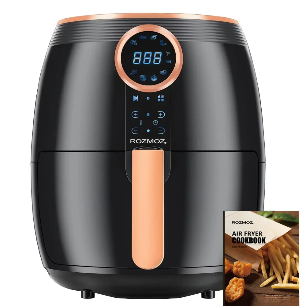 oil-free air fryer Air Fryer, 5.2Qt Electric Air Fryer Cooker with Digital Touchscreen, 8 Preset Modes, Air Fryer Cookbook
oil-free air fryer Air Fryer, 5.2Qt Electric Air Fryer Cooker with Digital Touchscreen, 8 Preset Modes, Air Fryer Cookbook