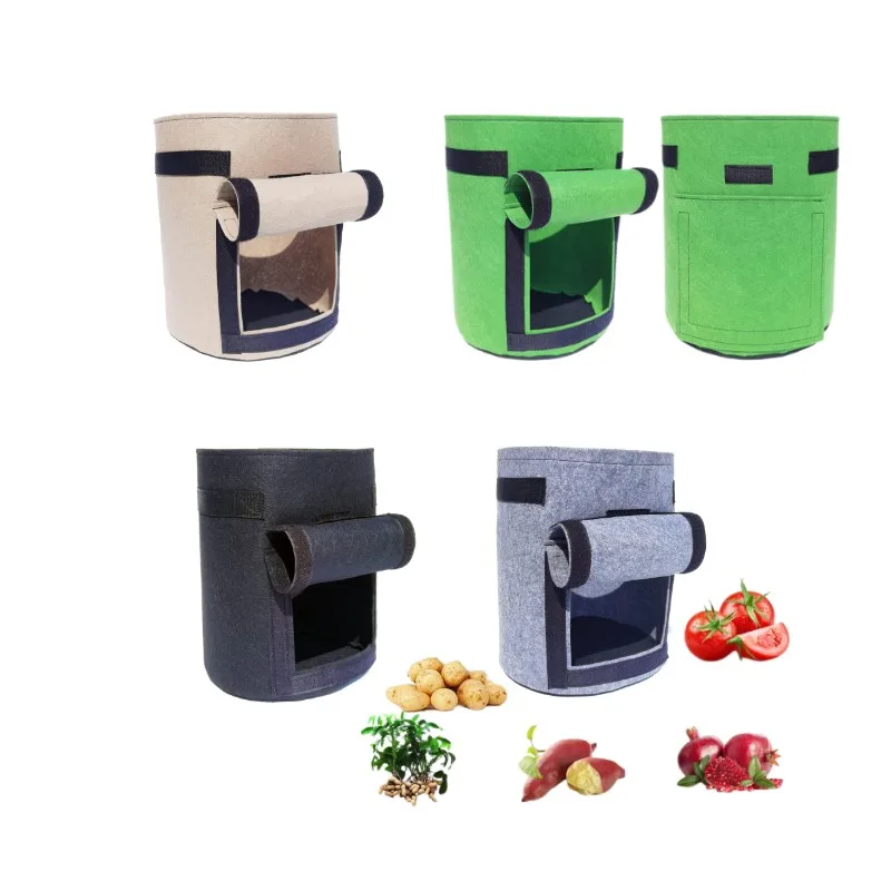 3Pcs Felt Plant Bag Green Planting Bucket Thickened Planting Bag Non-woven Beauty Planting Bag Potato Bag Vertical Tool Durable
3Pcs Felt Plant Bag Green Planting Bucket Thickened Planting Bag Non-woven Beauty Planting Bag Potato Bag Vertical Tool Durable