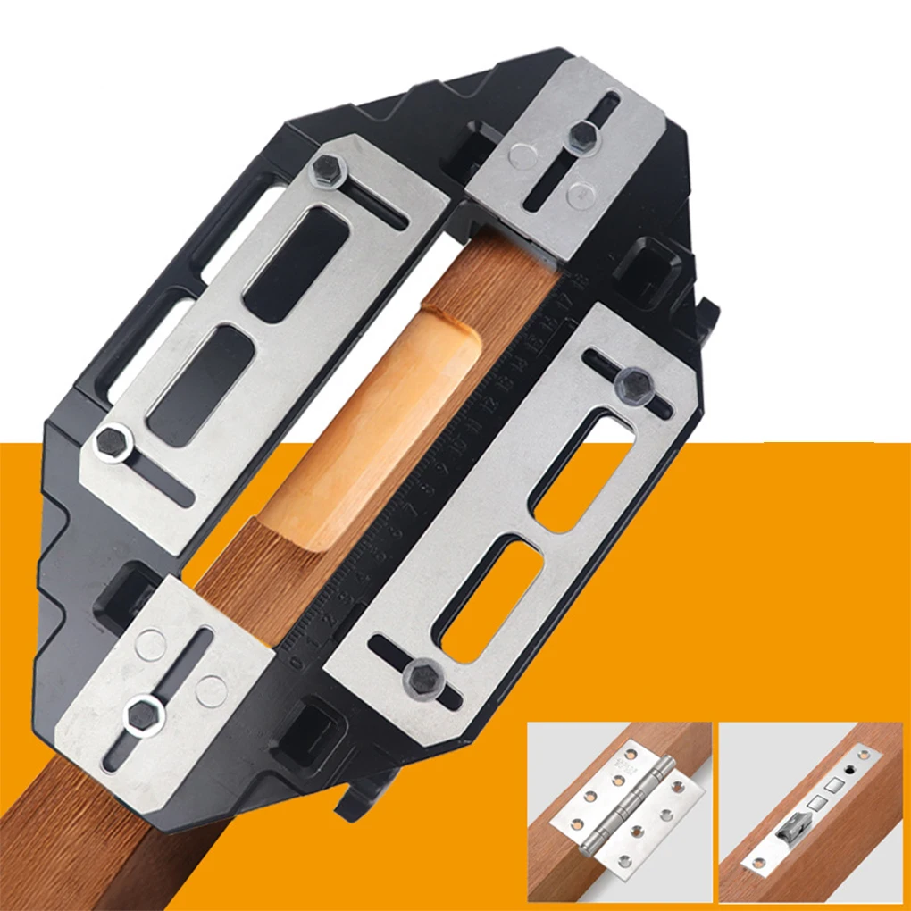 Woodworking Slotting Locator W/ Router Bit Aluminum Alloy Hinge Slot Hole Positioner Lock Guide Plate Slotting Opener Jig Holder
Woodworking Slotting Locator W/ Router Bit Aluminum Alloy Hinge Slot Hole Positioner Lock Guide Plate Slotting Opener Jig Holder