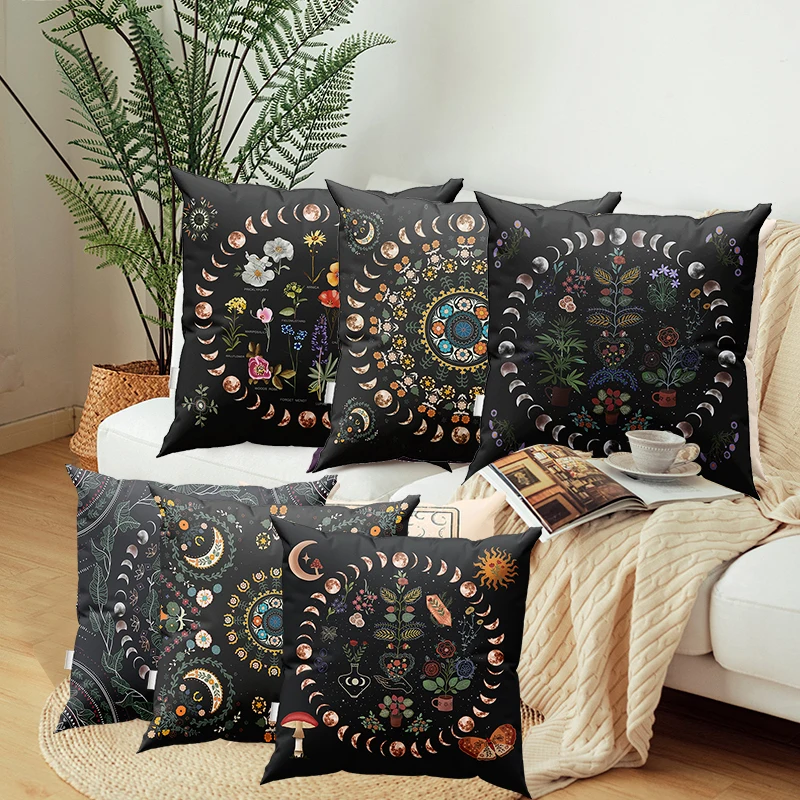 Moon Phase Cushion Cover Botanical Floral Throw Pillows mushroom wildflowers Sofa Home Decor Decoration Decorative Pillowcase
Moon Phase Cushion Cover Botanical Floral Throw Pillows mushroom wildflowers Sofa Home Decor Decoration Decorative Pillowcase