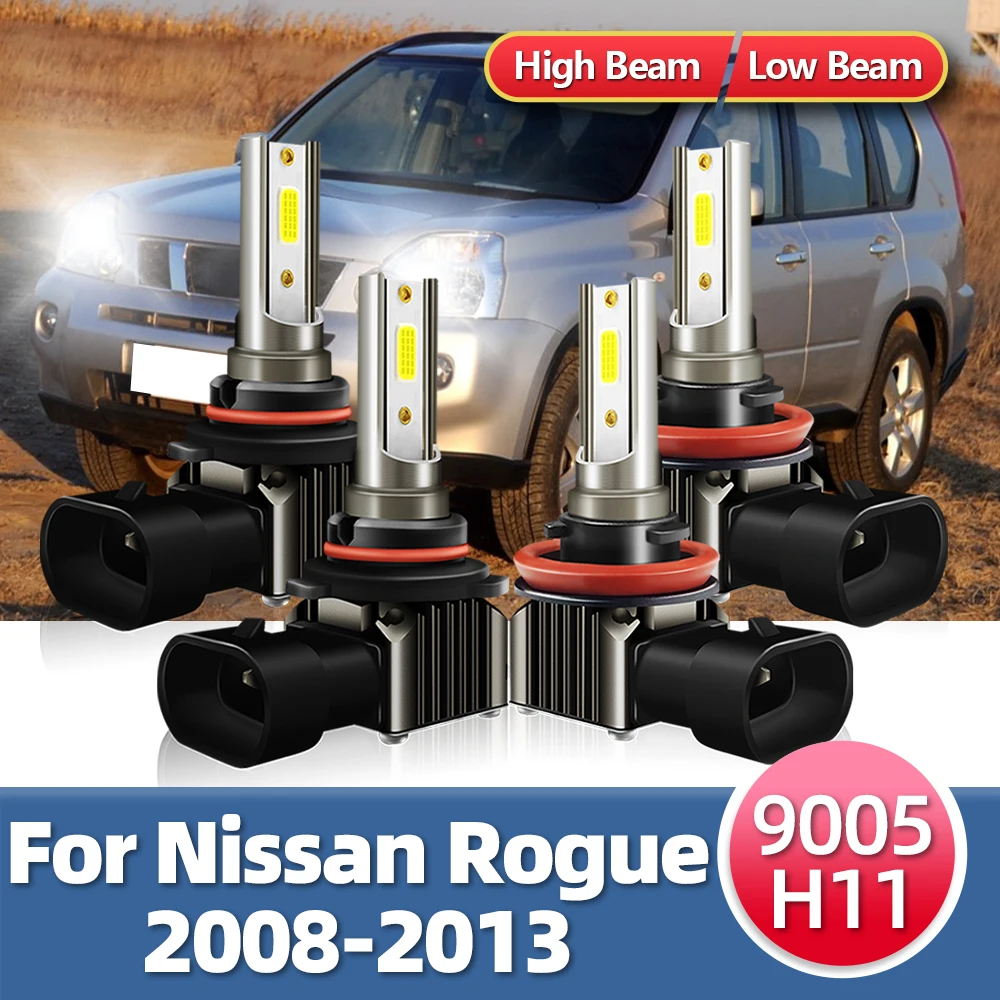 2/4PC LED Headlights MINI Light Bulbs High Low Combo Headlamps Kit Front Car White Lamps For Nissan Rogue 2008-2011 2012 2013
2/4PC LED Headlights MINI Light Bulbs High Low Combo Headlamps Kit Front Car White Lamps For Nissan Rogue 2008-2011 2012 2013