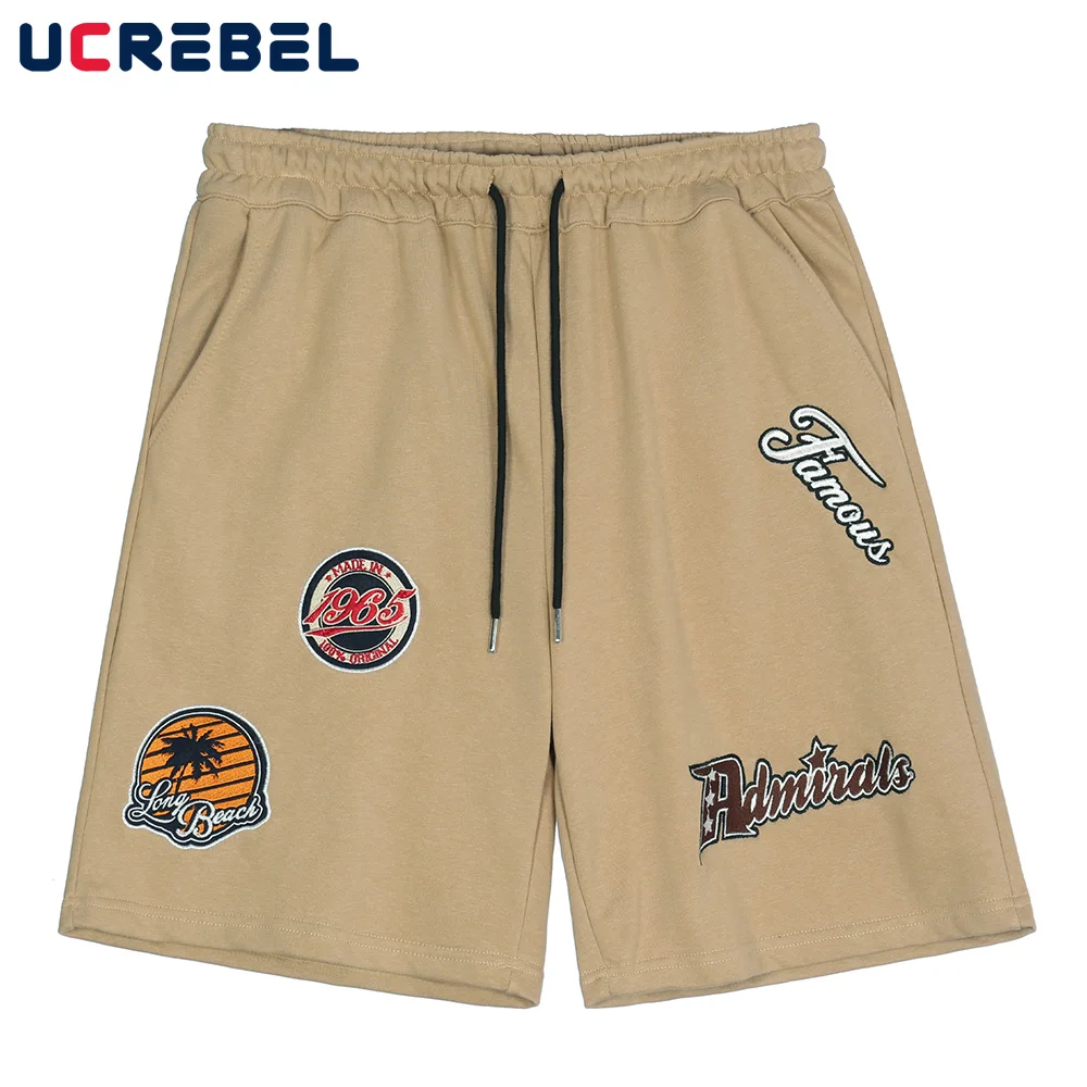 Letter Embroidered Sweatshorts Mens Summer Streetwear Casual Shorts Drawstring Elastic Waist Knee-length Shorts Men
Letter Embroidered Sweatshorts Mens Summer Streetwear Casual Shorts Drawstring Elastic Waist Knee-length Shorts Men