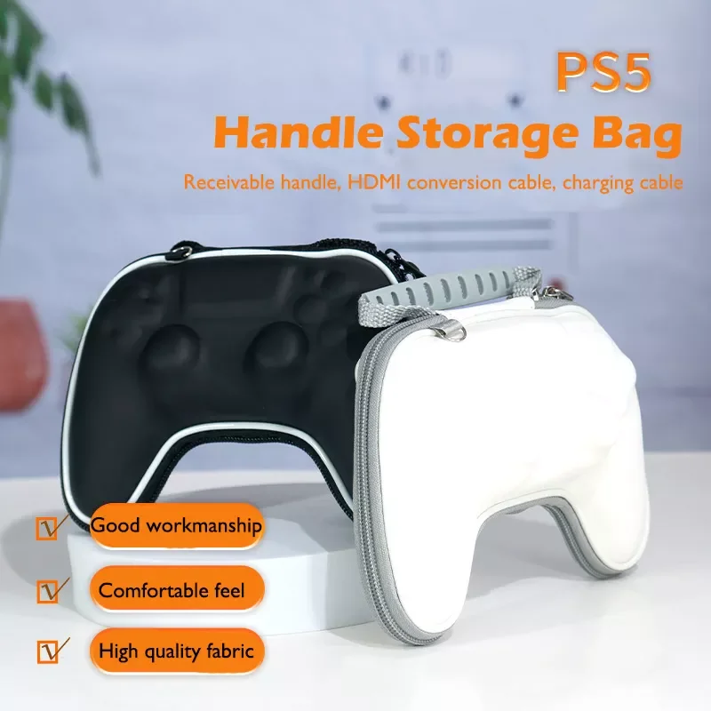 PS5 Controller Storage Bag PU Hard Cover Shell Wateproof Handbag Game Carrying Case For PlayStation 5 PS5 Handle Accessories
PS5 Controller Storage Bag PU Hard Cover Shell Wateproof Handbag Game Carrying Case For PlayStation 5 PS5 Handle Accessories