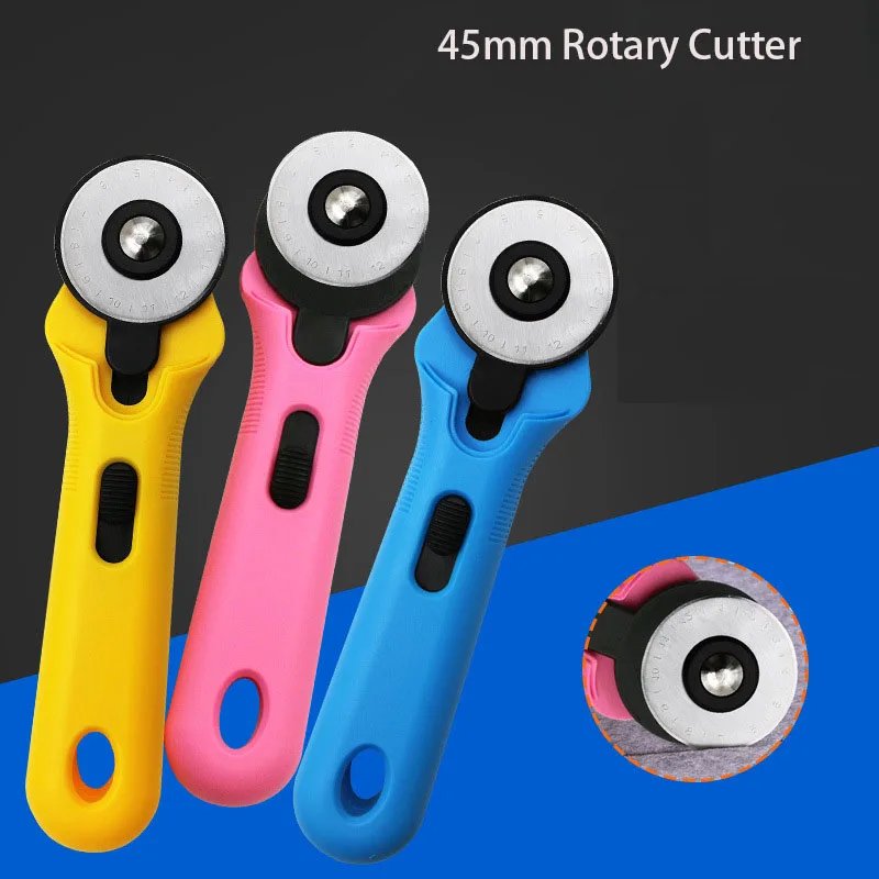 1pcs 45mm Rotary Cutter Leather Cutting Tool Fabric Circula Cutter Blade LeatherCraft DIY Patchwork Sewing Accessories
1pcs 45mm Rotary Cutter Leather Cutting Tool Fabric Circula Cutter Blade LeatherCraft DIY Patchwork Sewing Accessories