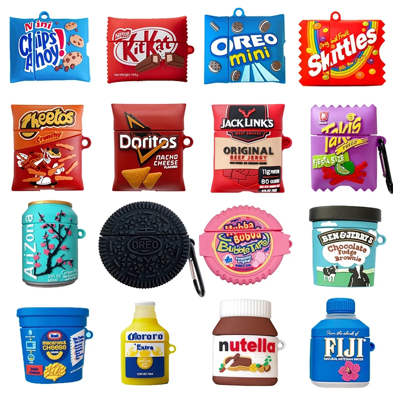3D Creative Snack Candy Drinks Earphone Case For Apple AirPods Pro Cute Silicone Cover For Airpods 1 2 3 Box Protective Case
3D Creative Snack Candy Drinks Earphone Case For Apple AirPods Pro Cute Silicone Cover For Airpods 1 2 3 Box Protective Case