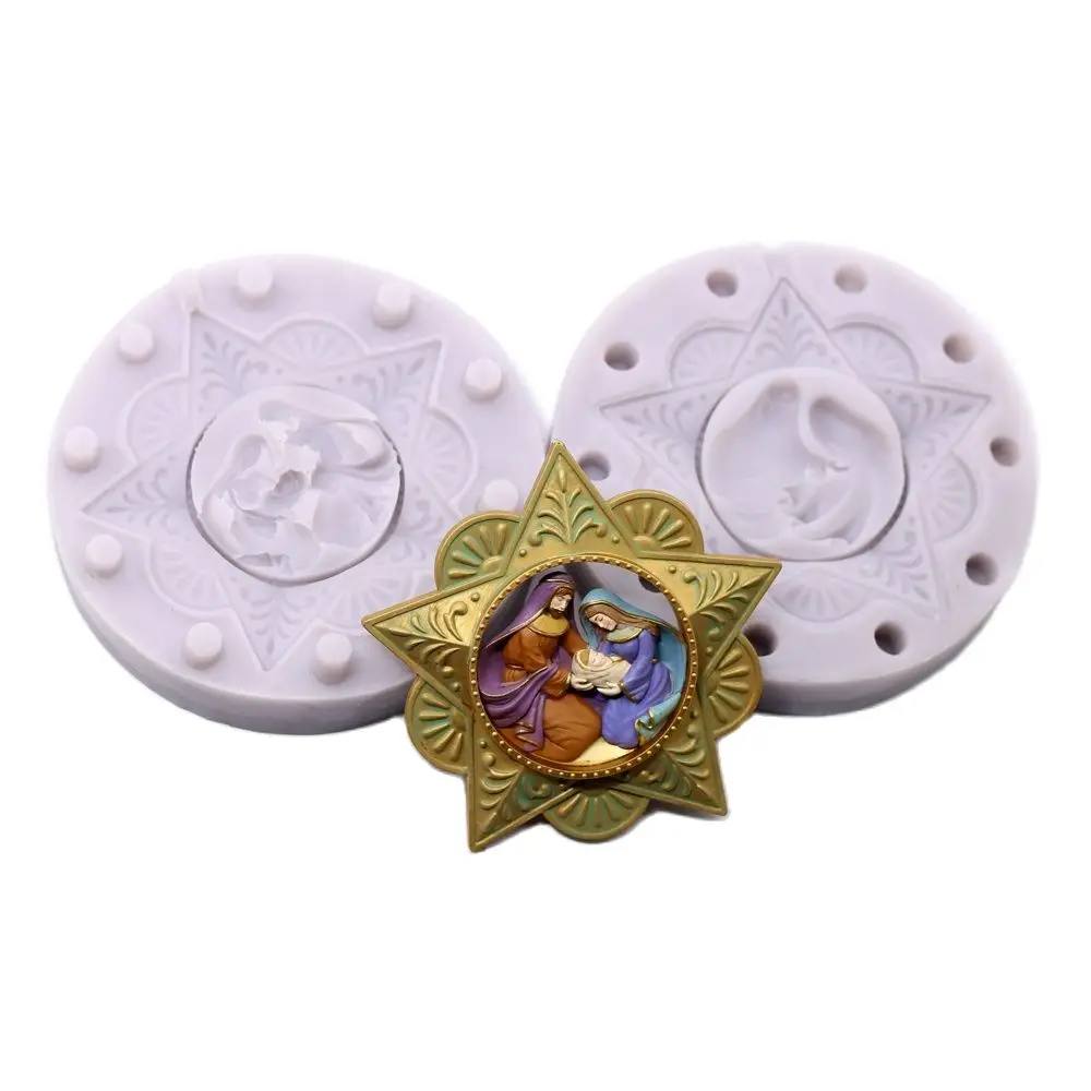 Hallmark Star of The Nativity Newborn Baby Silicone Mold Fondant Cake Chocolate Icing Sugarcraft Mould 3D Five-Pointed Star
Hallmark Star of The Nativity Newborn Baby Silicone Mold Fondant Cake Chocolate Icing Sugarcraft Mould 3D Five-Pointed Star