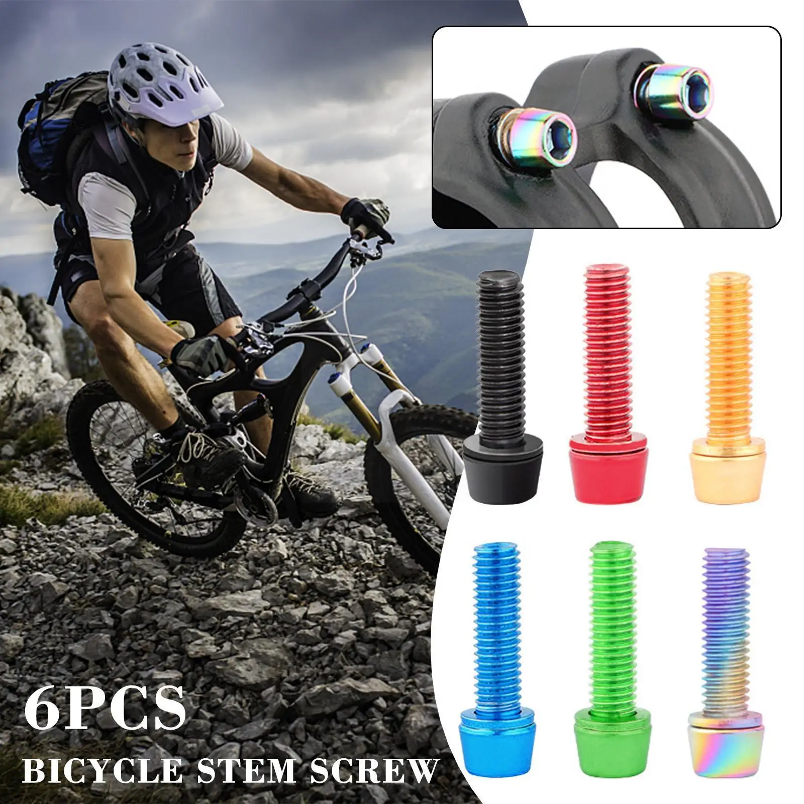Bicycle Stem Screw Steel M5x18mm Mountain Road Bike Cycling Accessories Handlebar Accessories Bike Screw MTB Fastener A4R6
Bicycle Stem Screw Steel M5x18mm Mountain Road Bike Cycling Accessories Handlebar Accessories Bike Screw MTB Fastener A4R6