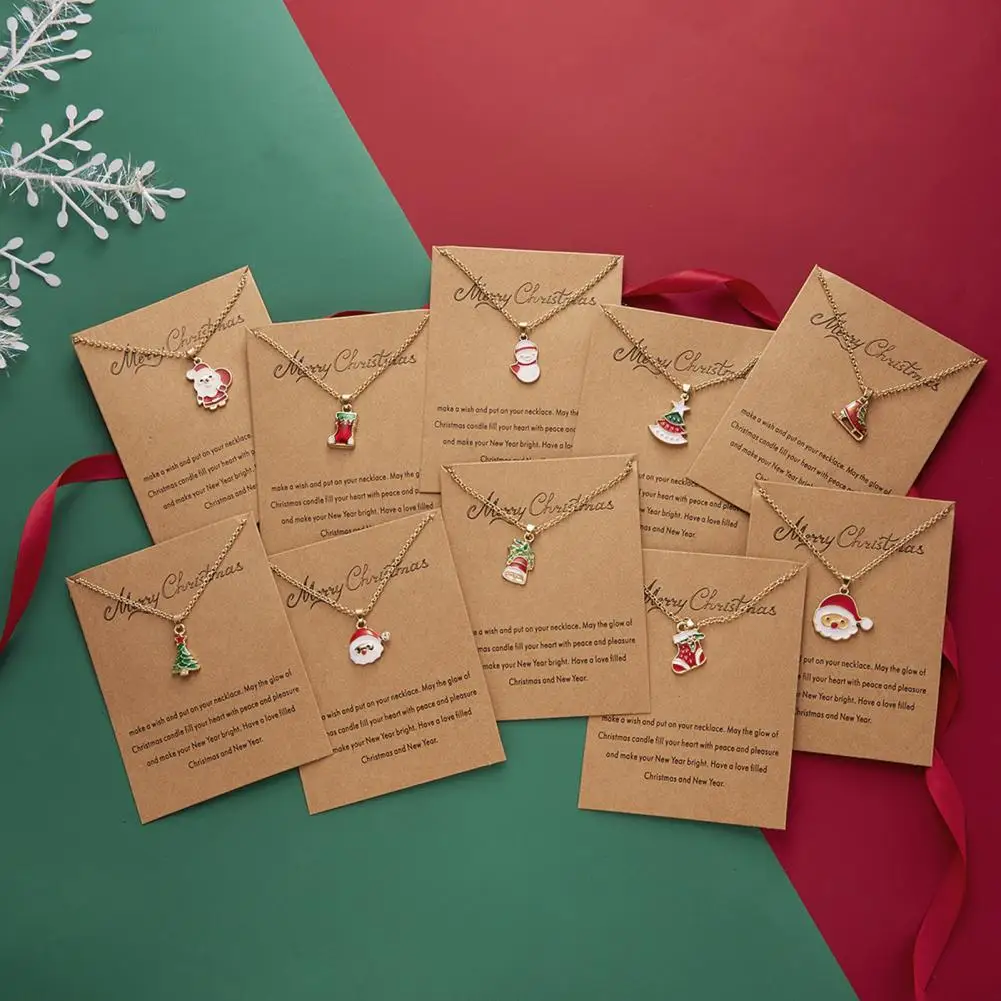 Charm Enamel Christmas Necklace For Women Men Merry Christmas Snowman Santa Claus Pendant Link Chain Necklace Xmas Jewelry Gift
Charm Enamel Christmas Necklace For Women Men Merry Christmas Snowman Santa Claus Pendant Link Chain Necklace Xmas Jewelry Gift