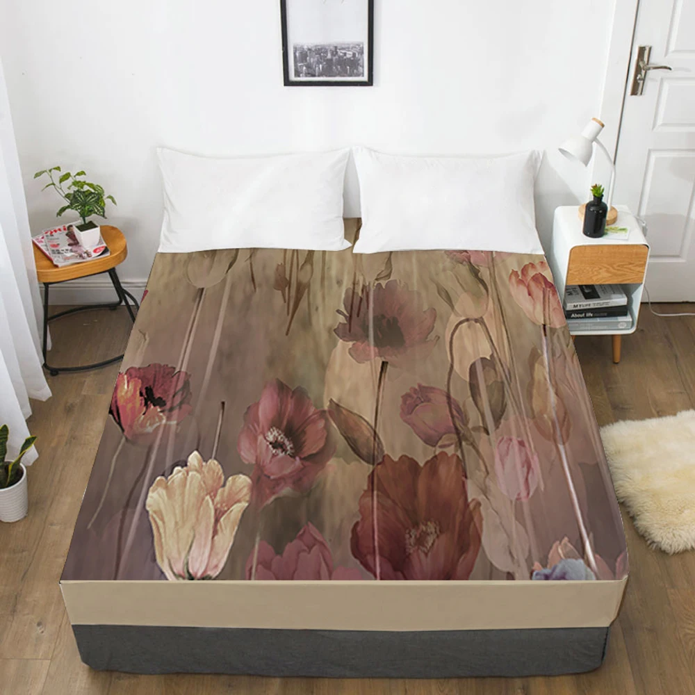 1pc Elastic fitted sheet bed sheet With An Elastic Band Mattress Cover 160x200 180x200 Customizable size Bed cover flower brown
1pc Elastic fitted sheet bed sheet With An Elastic Band Mattress Cover 160x200 180x200 Customizable size Bed cover flower brown