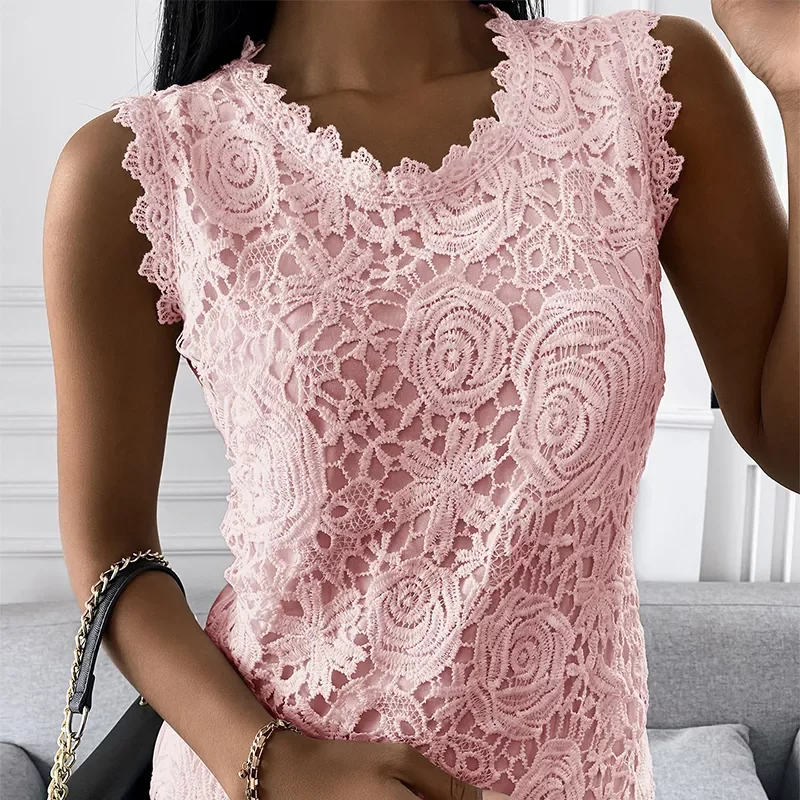 Fashion Ladies Lace Jacquard Sleeveless Casual Women vintage T-Shirt Plus Size S-5XL Floral Vest camisole Halter top
Fashion Ladies Lace Jacquard Sleeveless Casual Women vintage T-Shirt Plus Size S-5XL Floral Vest camisole Halter top