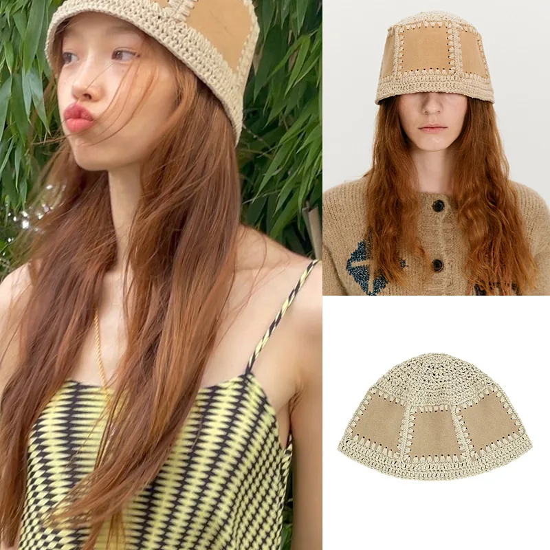 Korean Vintage Suede Woven Bucket Hat Women's Hand Woven Thick Line Bucket Hats for Women Gorras Invierno Niña Bonnets
Korean Vintage Suede Woven Bucket Hat Women's Hand Woven Thick Line Bucket Hats for Women Gorras Invierno Niña Bonnets