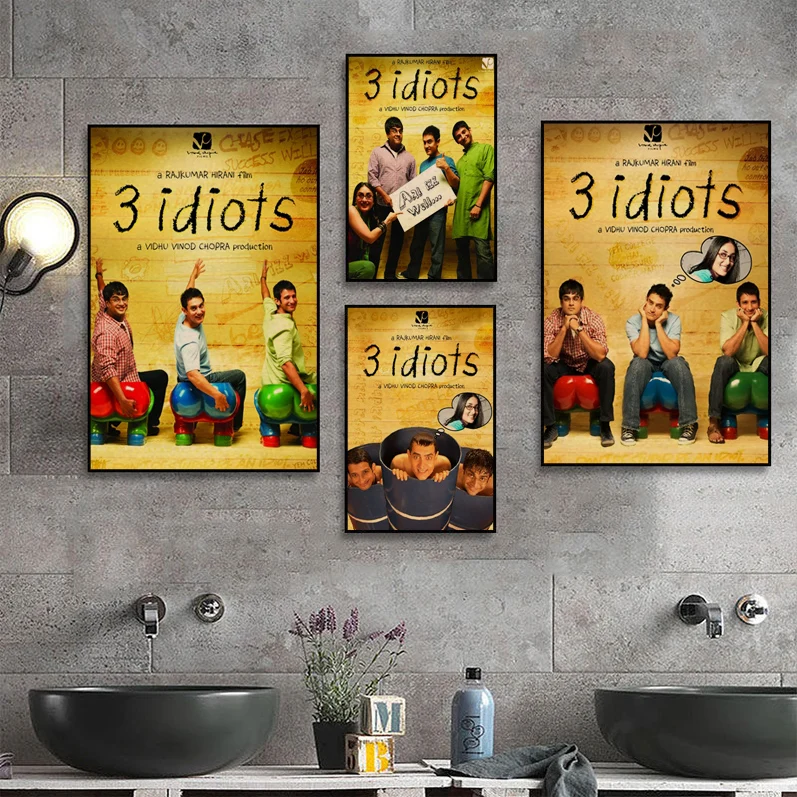 3 Idiots Art Poster Kraft Paper Vintage Poster Wall Art Painting Study Posters Wall Stickers
3 Idiots Art Poster Kraft Paper Vintage Poster Wall Art Painting Study Posters Wall Stickers