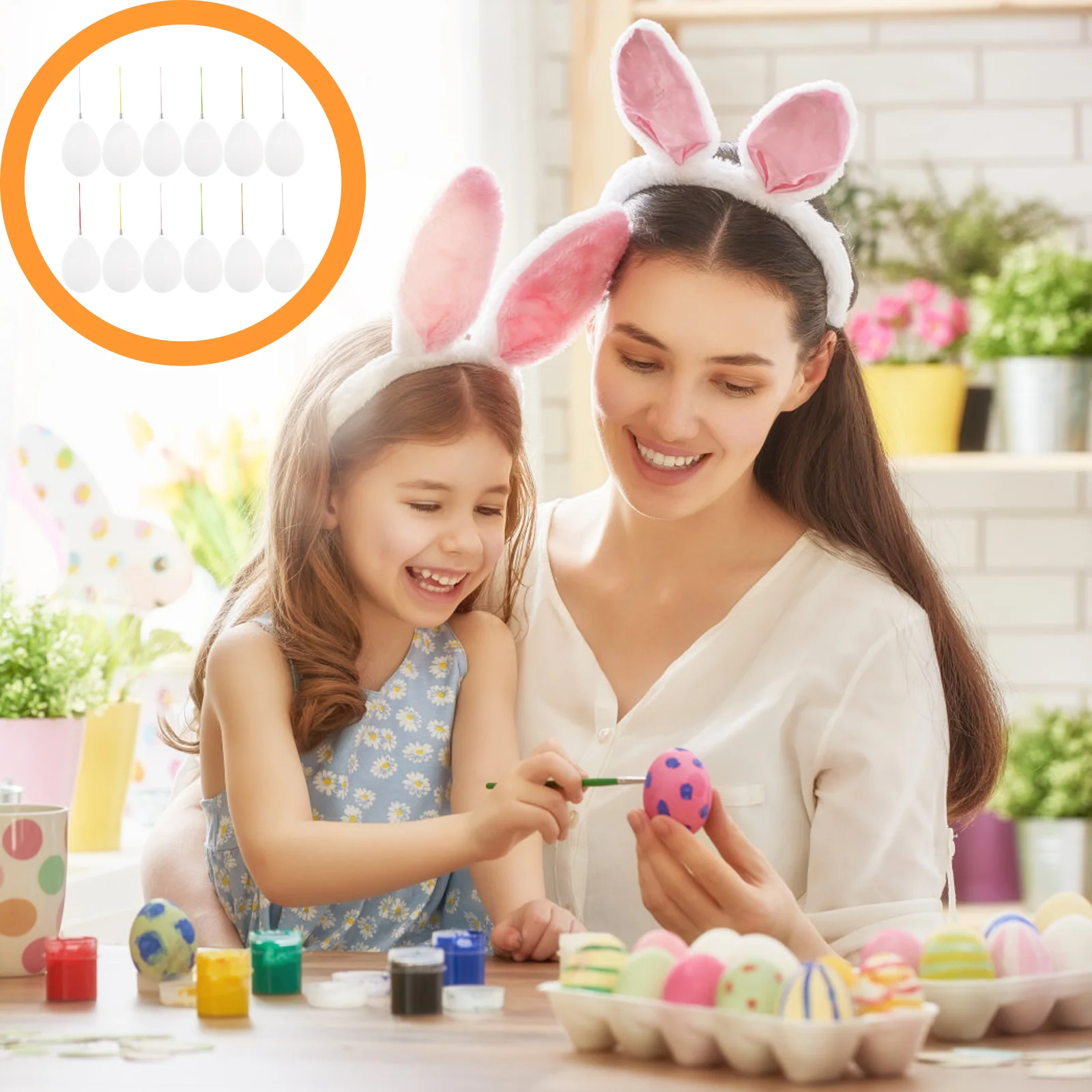 50 Sets Plastic Egg Pendants DIY Easter Eggs Graffiti Eggs Mobile Chain Hanging Decors
50 Sets Plastic Egg Pendants DIY Easter Eggs Graffiti Eggs Mobile Chain Hanging Decors