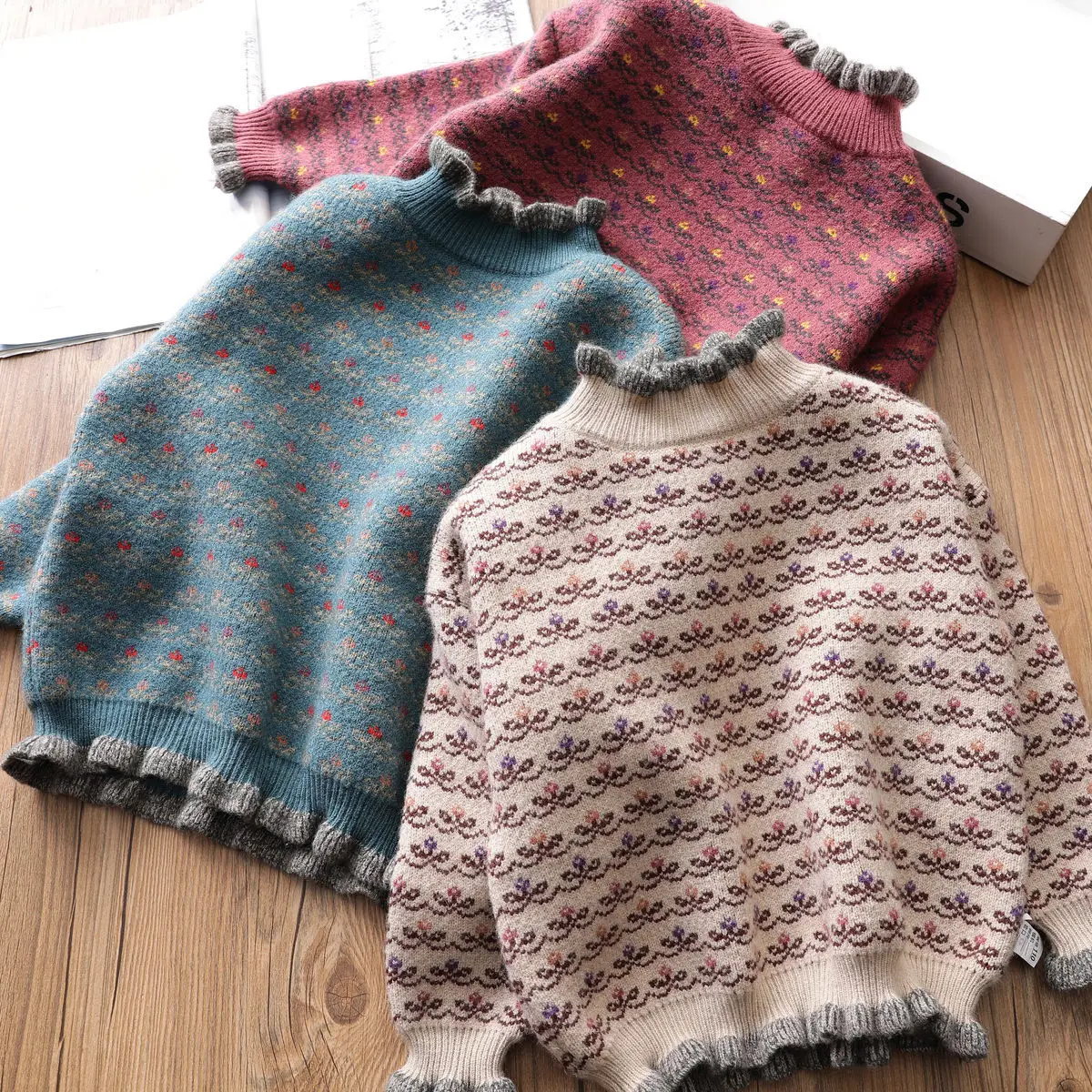 Autumn Winter Girls Pullover Sweater Kids Flowers Knitting Sweater Children Cardigan Girl Tops Outfit Clothing Girls Sweater
Autumn Winter Girls Pullover Sweater Kids Flowers Knitting Sweater Children Cardigan Girl Tops Outfit Clothing Girls Sweater