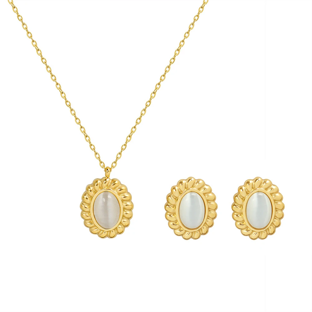 Dainty Stainless Steel 18k Gold Plated Chain Necklace Gemstone Opal Birthstone Pendant Necklace Jewelry for Women
Dainty Stainless Steel 18k Gold Plated Chain Necklace Gemstone Opal Birthstone Pendant Necklace Jewelry for Women