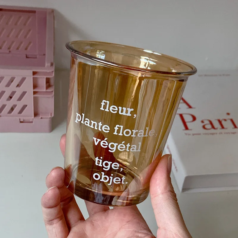 Specially Preferential 320ml Creative Letter Glass Cup Latte Coffee Cup Water Juice Milk Drinking Cup Lemon Soda Water Cup
Specially Preferential 320ml Creative Letter Glass Cup Latte Coffee Cup Water Juice Milk Drinking Cup Lemon Soda Water Cup