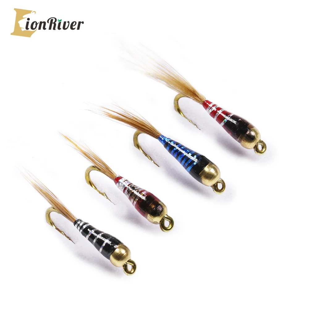 LIONRIVER 8/12PCS Epoxy Brass Bead Head Perdigon Nymphs Trout Fishing Fly Lure Bait
LIONRIVER 8/12PCS Epoxy Brass Bead Head Perdigon Nymphs Trout Fishing Fly Lure Bait