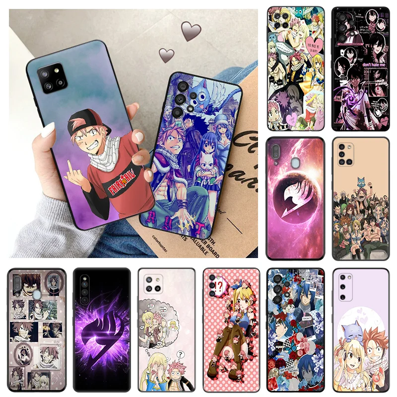 

For Samsung Galaxy A13 A12 A11 A21S A22 5G A23 A50 A40 A30 A20 A10 E A70 A24 A04 Fairy Tail Anime Soft Phone Shell Case Cover