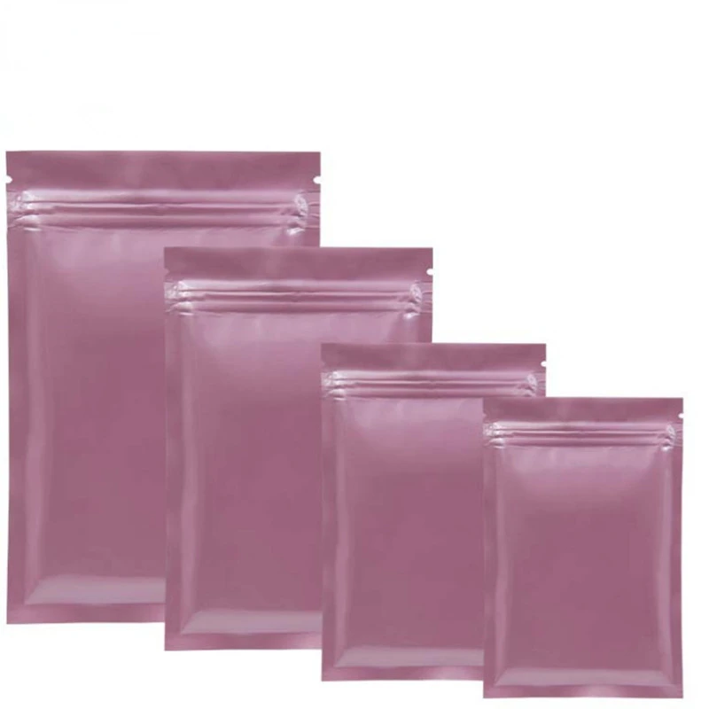 100pcs Glossy Pink Aluminum Foil Zipper Bag Flat Bottom Resealable Pink Herbal Capsule Jewelry Socks Gift Packaging Pouches
100pcs Glossy Pink Aluminum Foil Zipper Bag Flat Bottom Resealable Pink Herbal Capsule Jewelry Socks Gift Packaging Pouches