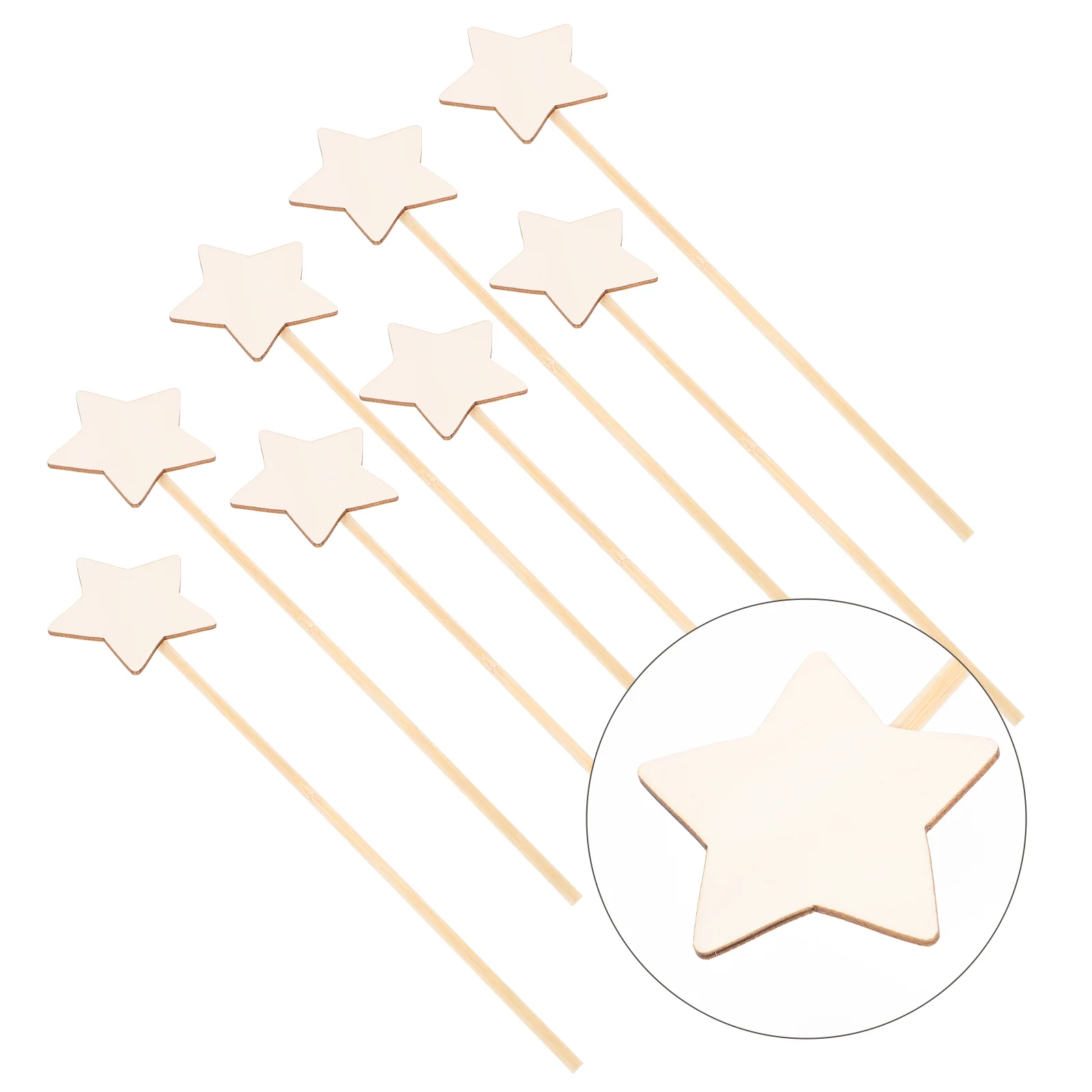 

fairy wand unfinished wooden star shaped diy crafts sticks for painting birthday party heart shaped sunglasses supplies mouse