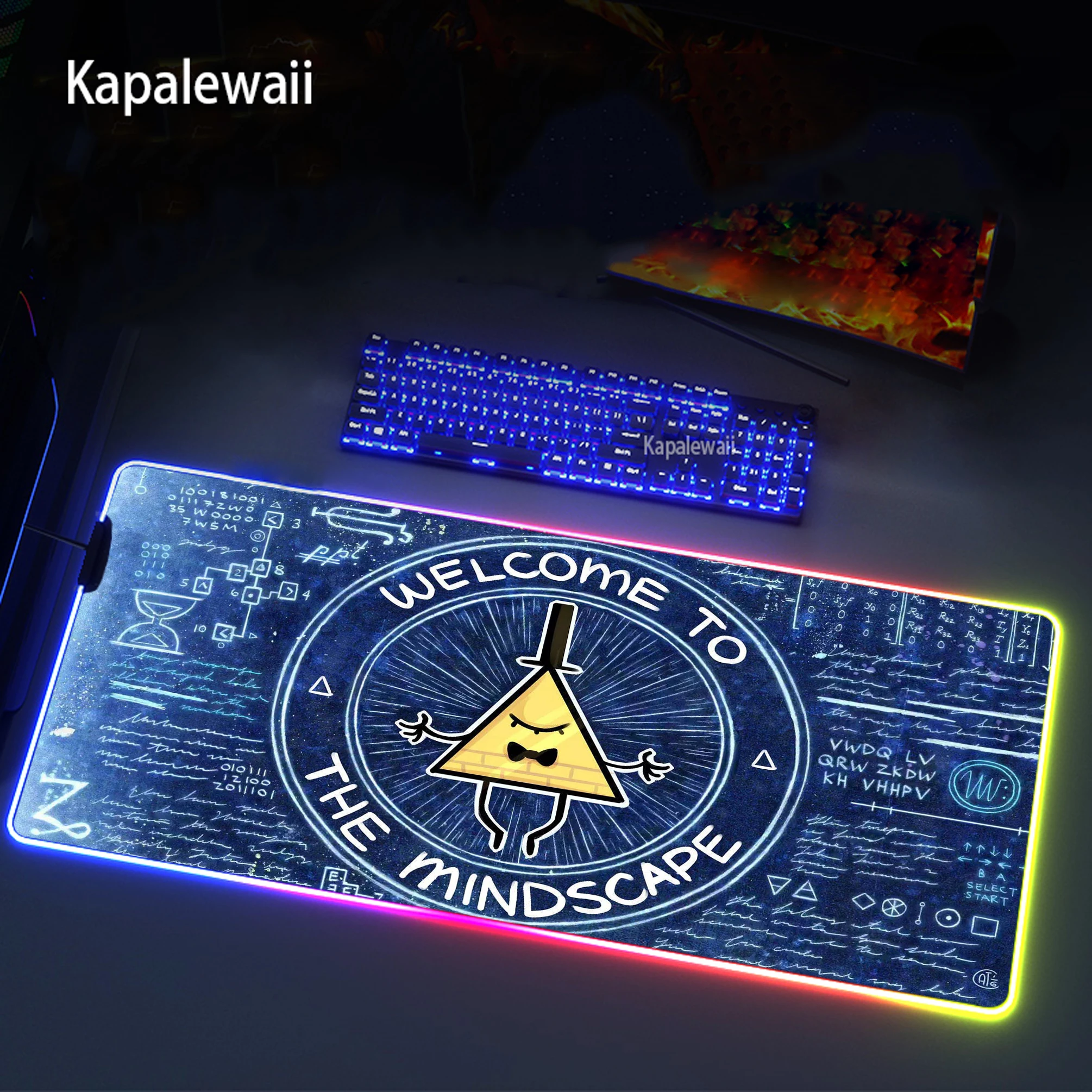 

Large 900x400mm Mouse Pad Gravity Fall Gaming Mouse Pad Rubber Gamer Computer Mousepad Rgb Led Backlight Keyboard Desk Mats