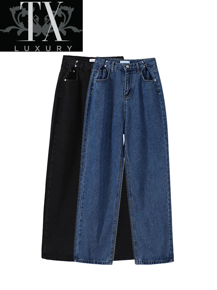 Women Washed Jeans Loose Casual Retro Street Wide Leg Pants Female Harajuku Fashion BF Style Oversized High Waist Trousers
Women Washed Jeans Loose Casual Retro Street Wide Leg Pants Female Harajuku Fashion BF Style Oversized High Waist Trousers