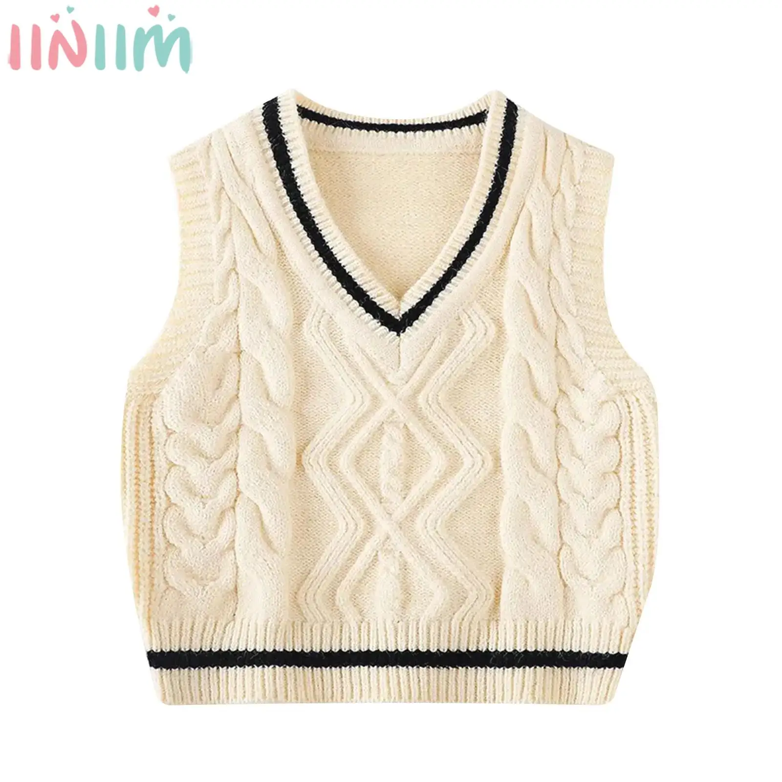 Toddler Boys Casual British Preppy Style Knitted Vest Autumn Winter Student Uniform Stretchy Gentleman Sweater Knitwear Tank Top
Toddler Boys Casual British Preppy Style Knitted Vest Autumn Winter Student Uniform Stretchy Gentleman Sweater Knitwear Tank Top