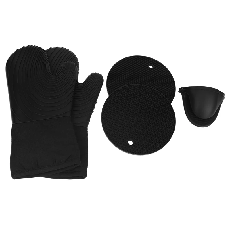 Oven Glove With Silicone Pot Holder And Cup Insulation Mat Oven Mitt Heat Resistant For Grilling/Cooking/Baking
Oven Glove With Silicone Pot Holder And Cup Insulation Mat Oven Mitt Heat Resistant For Grilling/Cooking/Baking