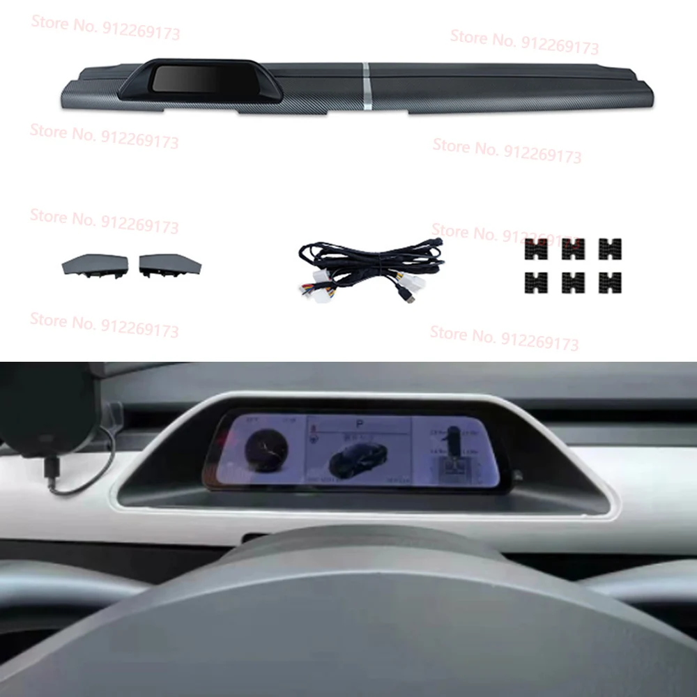 Black White Dashboard Display Head Unit GPS Navigation Multimedia For Tesla Model 3 YDigital Performance LCD Android Instrument
Black White Dashboard Display Head Unit GPS Navigation Multimedia For Tesla Model 3 YDigital Performance LCD Android Instrument