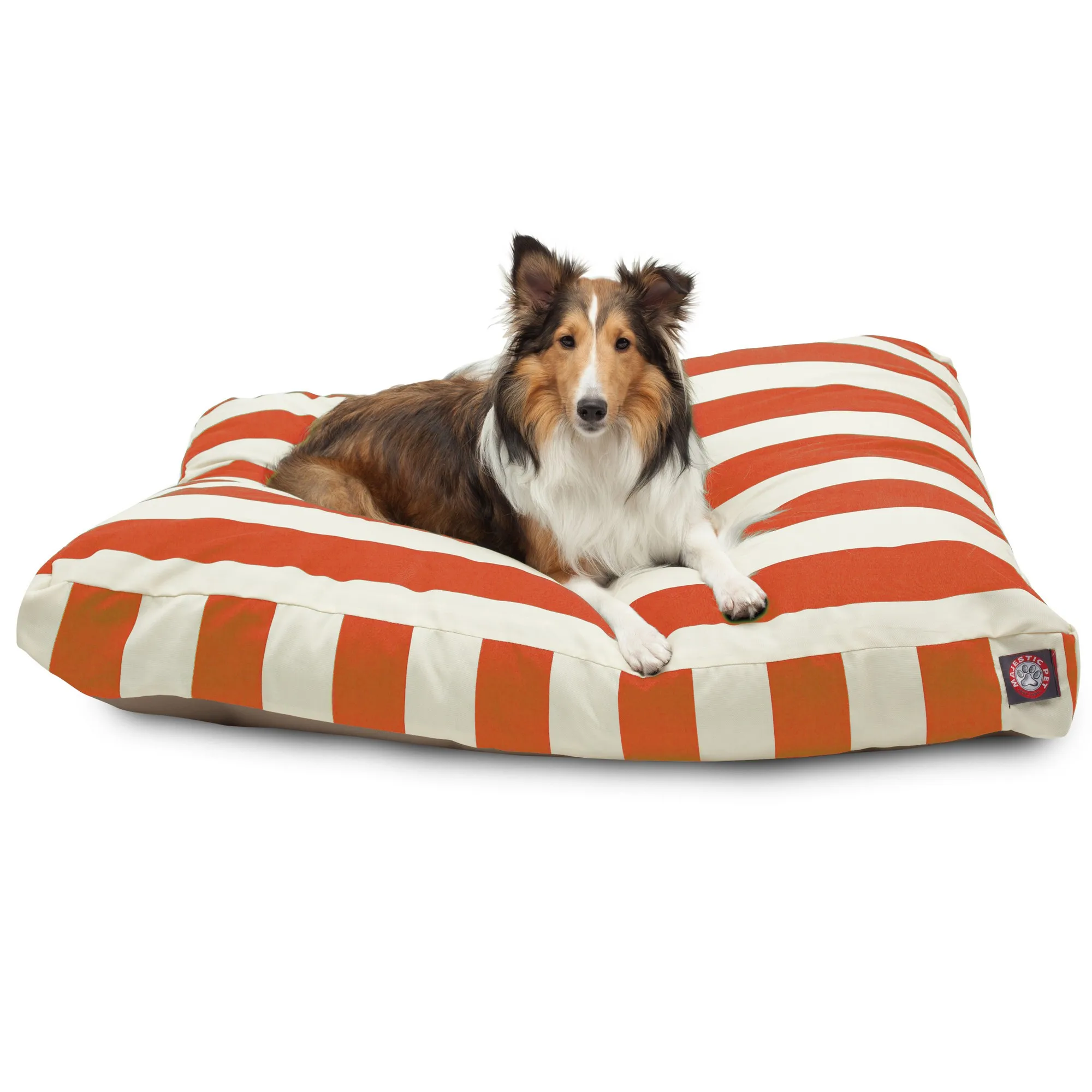 | Vertical Stripe Shredded Memory Foam Rectangle Pet Bed For Dogs, Removable Cover, Burnt Orange, Large
| Vertical Stripe Shredded Memory Foam Rectangle Pet Bed For Dogs, Removable Cover, Burnt Orange, Large