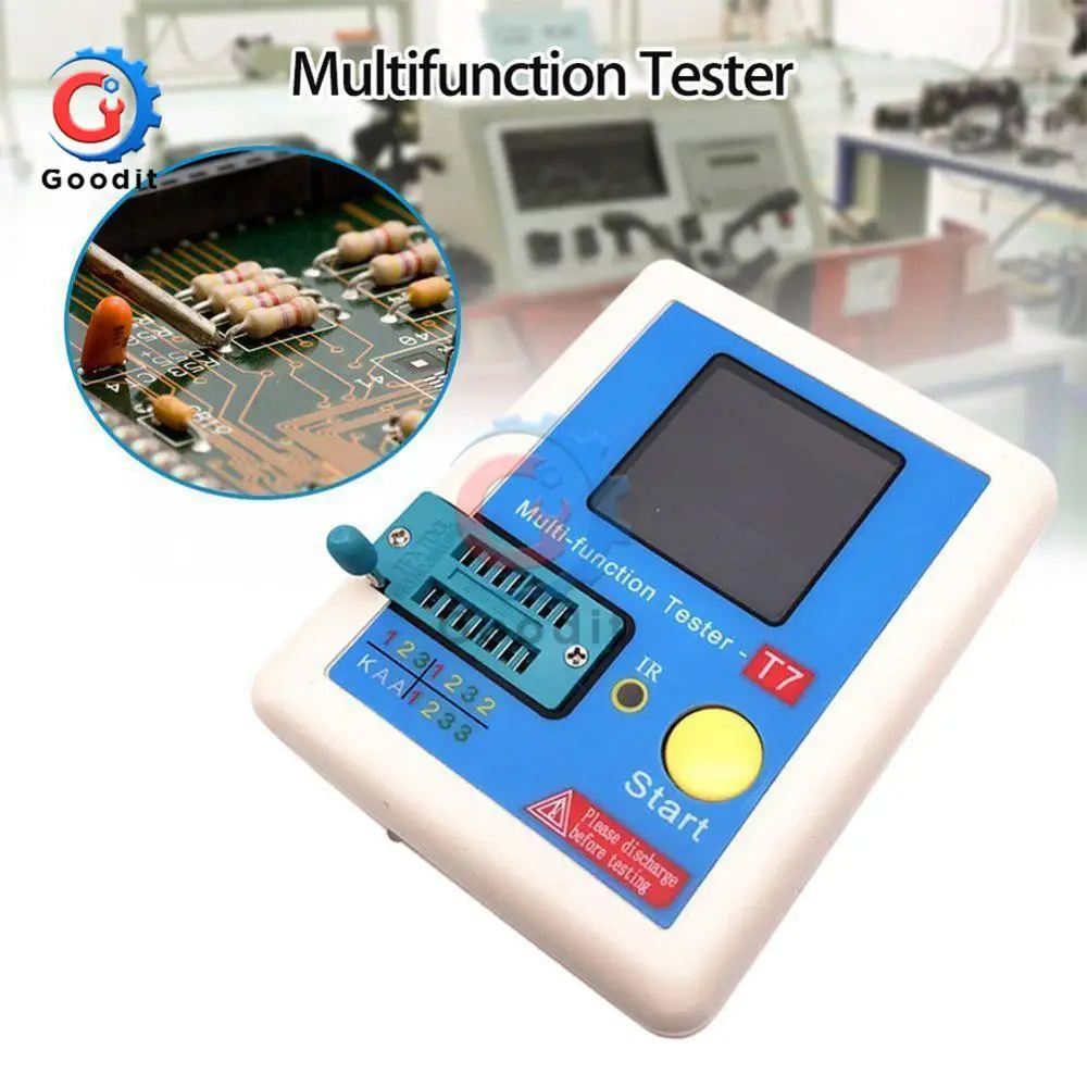 3.5 Inch (160*128) Colorful Display Multifunctional TFT Backlight Transistor LCR-T7 Tester for Diode Triode Capacitor Resistor
3.5 Inch (160*128) Colorful Display Multifunctional TFT Backlight Transistor LCR-T7 Tester for Diode Triode Capacitor Resistor