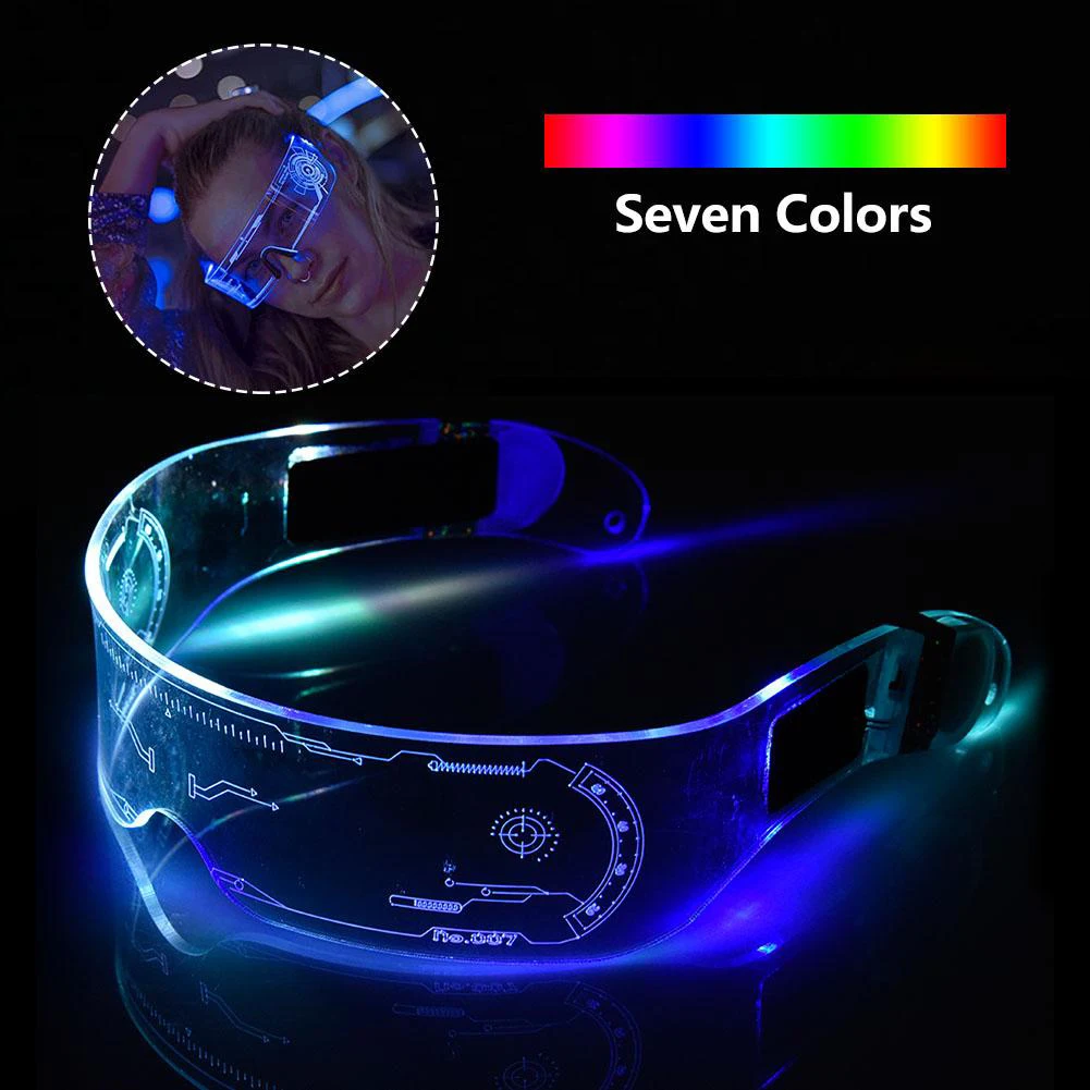 LED Luminous Glasses LED Glasses EL Wire Neon Light Up Visor Eyeglasses Bar Party EyeWare For Halloween Christmas Parties
LED Luminous Glasses LED Glasses EL Wire Neon Light Up Visor Eyeglasses Bar Party EyeWare For Halloween Christmas Parties