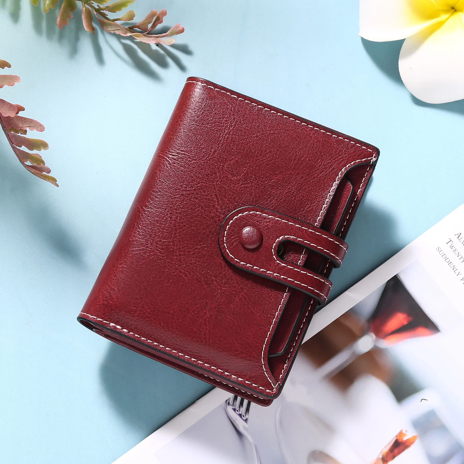 Leather wallet Women's short multi-functional zipper Women's wallet Large capacity clip Change wallet
Leather wallet Women's short multi-functional zipper Women's wallet Large capacity clip Change wallet
