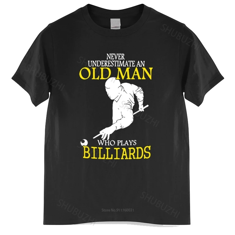 Mens summer cotton tshirt loose tops Men's Cotton Never Underestimate An Old Man Who Plays Billiards Shirts unisex tee-shirt
Mens summer cotton tshirt loose tops Men's Cotton Never Underestimate An Old Man Who Plays Billiards Shirts unisex tee-shirt