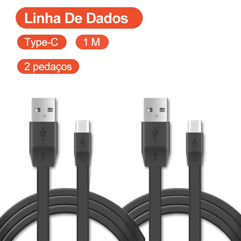 2 pcs 1 M Black TPE Noodle-like USB Cable-3A Fast Charging, Suitable for Android Typec Mobile Phone
2 pcs 1 M Black TPE Noodle-like USB Cable-3A Fast Charging, Suitable for Android Typec Mobile Phone
