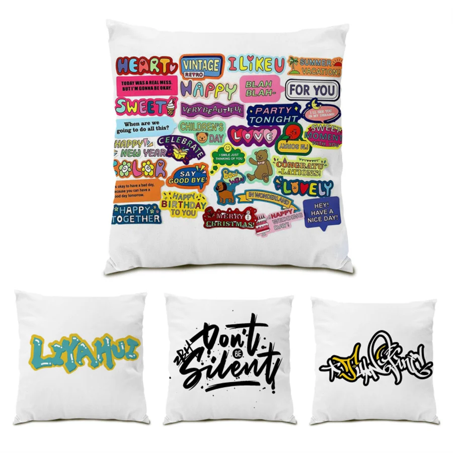 Velvet Pillowcase Decorative Cushion Cover Comfortable Ornamental Pillows Living Room Polyester Linen Artistic Letter Sofa E0458
Velvet Pillowcase Decorative Cushion Cover Comfortable Ornamental Pillows Living Room Polyester Linen Artistic Letter Sofa E0458