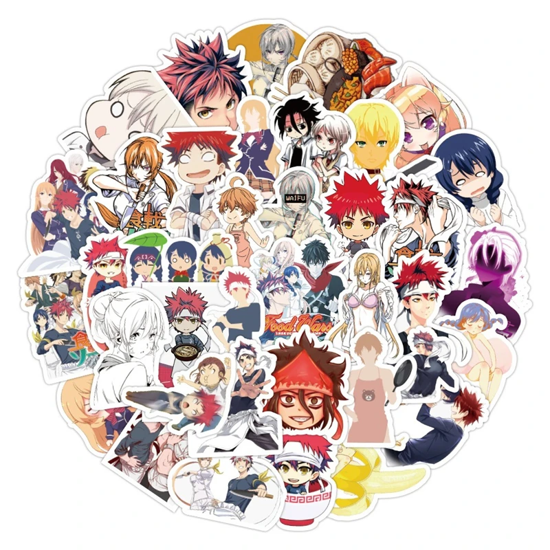 Cartoon Anime Kawaii Food Wars Shokugeki no Soma Stickers for Laptop Suitcase Stationery Waterproof Decals Kids Birthday Gifts
Cartoon Anime Kawaii Food Wars Shokugeki no Soma Stickers for Laptop Suitcase Stationery Waterproof Decals Kids Birthday Gifts