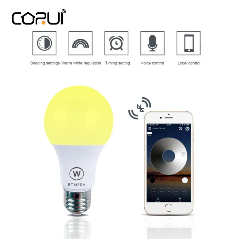 Corui светодиодные лампочки Bluetooth управление приложение Smart Life гаджеты 4,5 ваттов лампочка светодиодного освещения сетка Группа Экономия Smart Led ...
Corui светодиодные лампочки Bluetooth управление приложение Smart Life гаджеты 4,5 ваттов лампочка светодиодного освещения сетка Группа Экономия Smart Led ...