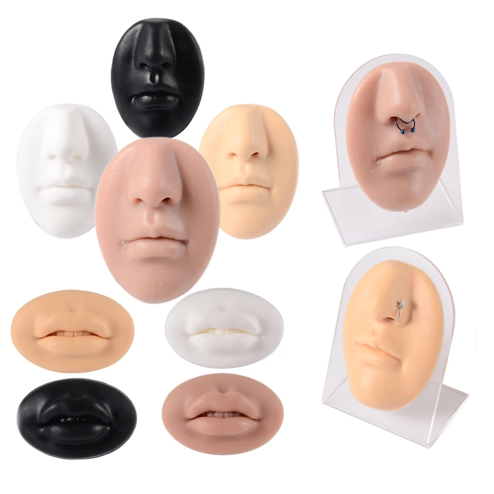 Guemcal Nose Nail Nose Ring Lip Nail Display Model Face Silicone Model Mouth Puncture Training Pose Model
Guemcal Nose Nail Nose Ring Lip Nail Display Model Face Silicone Model Mouth Puncture Training Pose Model