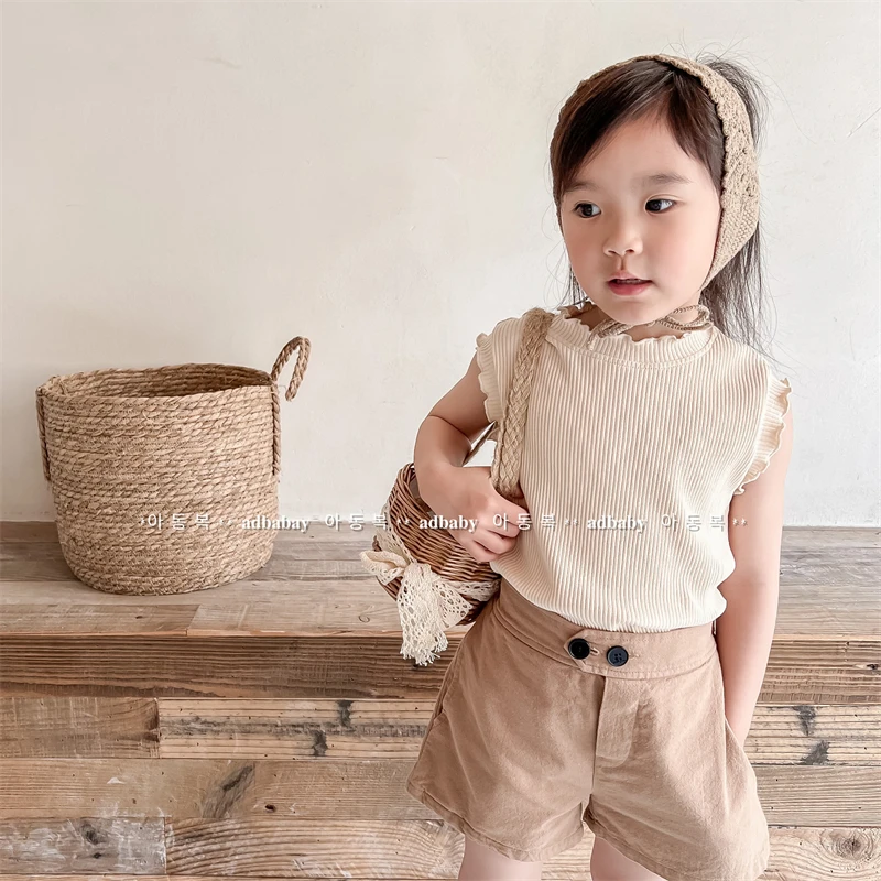 2023 Summer New Fashion Girls Korean T-shirt Vest Summer Comfortable Casual T-shirt All-match Boutique Clothing Simple Style
2023 Summer New Fashion Girls Korean T-shirt Vest Summer Comfortable Casual T-shirt All-match Boutique Clothing Simple Style