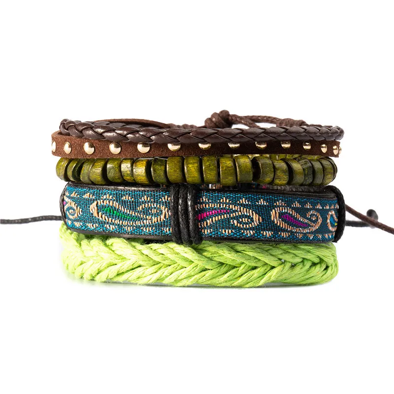 Nepal Multilayer Wooden Beads Bracelet Set for Men Ethnic Tibetan Stacked Braided Fabric Bracelet Men Women Tribal Jewelry
Nepal Multilayer Wooden Beads Bracelet Set for Men Ethnic Tibetan Stacked Braided Fabric Bracelet Men Women Tribal Jewelry