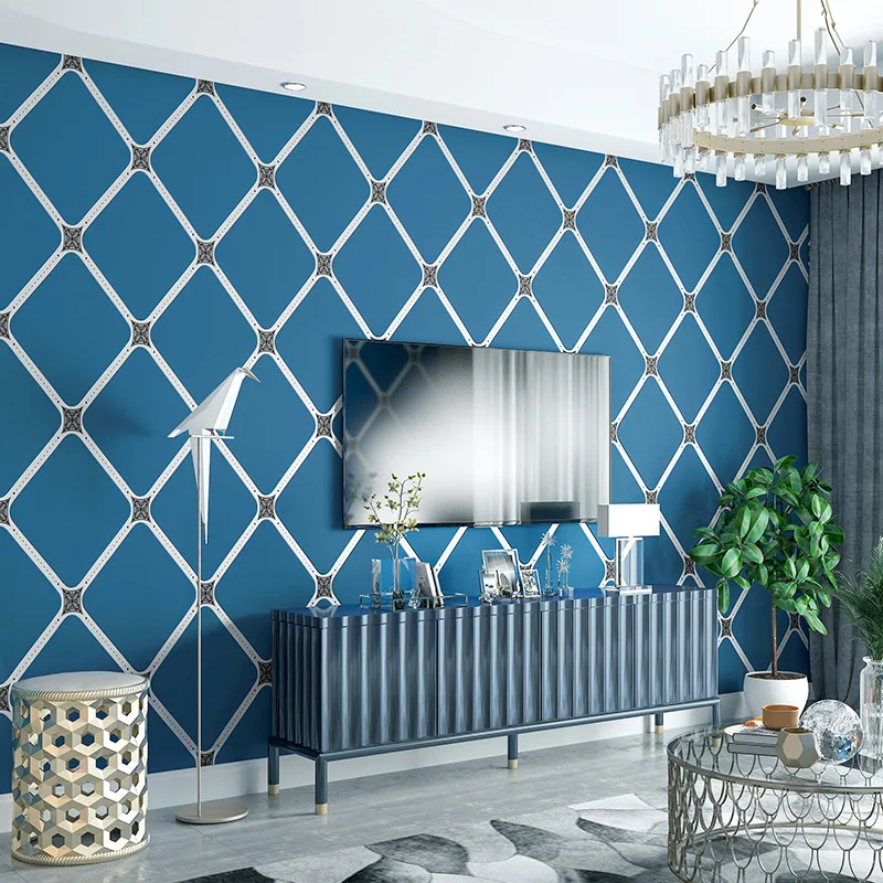 

Deerskin Velvet Wallpaper Nordic Geometric Patterns Lines Modern Minimalist Vertical Stripes Living Room TV Background Wallpaper