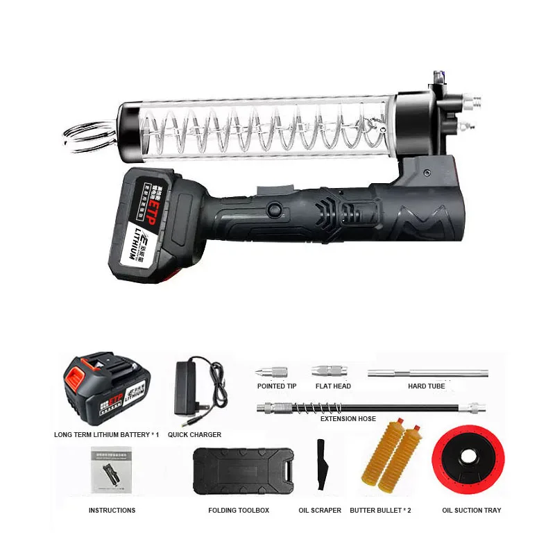 Electric Grease Gun, Rechargeable Oil Injector, Fat Machine, Special Hardware Tools For Excavator/Agricultural Equipment 600CC
Electric Grease Gun, Rechargeable Oil Injector, Fat Machine, Special Hardware Tools For Excavator/Agricultural Equipment 600CC