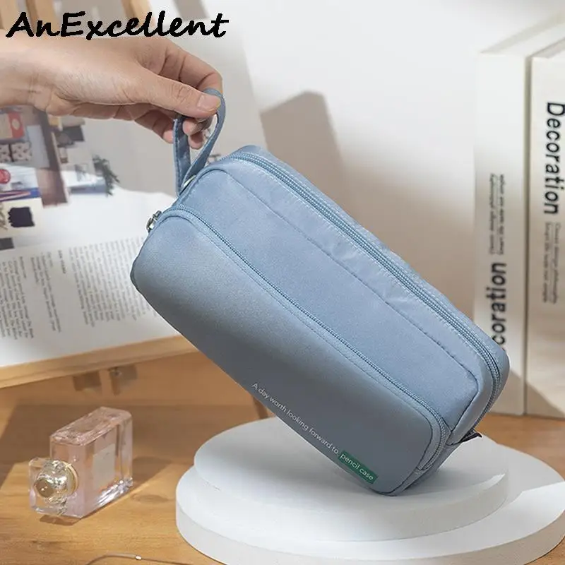 Solid Color Double Layer Pencil Case Large Capacity Pen Bag Stationery Box Organizer Pouch Storage Bag School Supplies
Solid Color Double Layer Pencil Case Large Capacity Pen Bag Stationery Box Organizer Pouch Storage Bag School Supplies