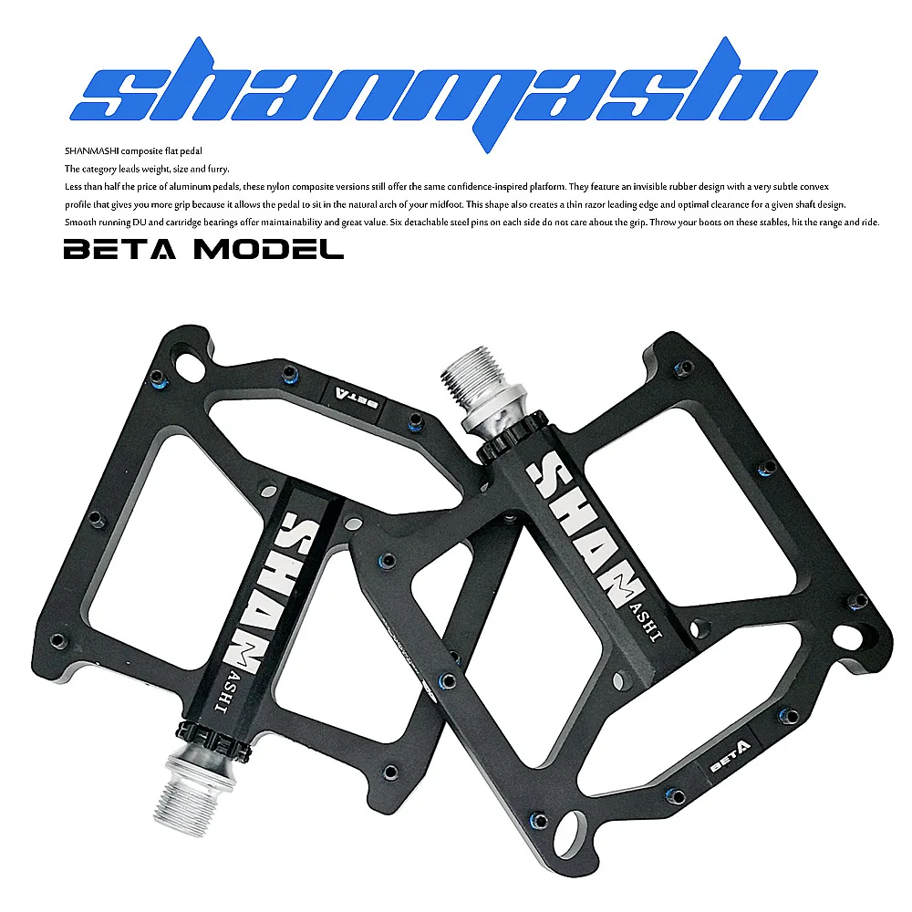 Ultralight BETA Downhill Flat Wide Anti-skid Mountain Bike Pedal Seal 3 Bearing Pedal CNC Aluminum Alloy Flat Foot Bicycle Parts
Ultralight BETA Downhill Flat Wide Anti-skid Mountain Bike Pedal Seal 3 Bearing Pedal CNC Aluminum Alloy Flat Foot Bicycle Parts